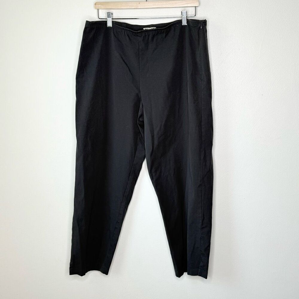 Eileen Fisher Gray Cotton Elastic Waist Pull On Pants - Women’s US XL